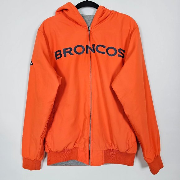NFL Other - NFL Reversible Denver Broncos AFC Hooded Mens Medium Long Sleeve Full Zip Jacket